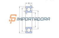 Rolamento Rígido de Esferas SKF 6303