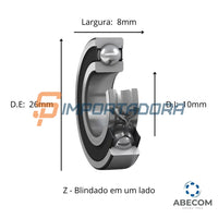 Rolamento Rígido de Esferas SKF 6000-Z