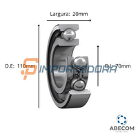 Rolamento Rígido de Esferas SKF 6014