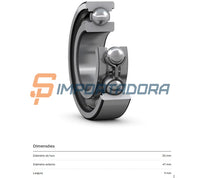 Rolamento Rígido de Esferas SKF 61904