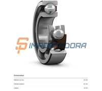 Rolamento Rígido de Esferas SKF 6205 ETN9