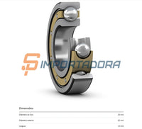 Rolamento Rígido de Esferas SKF 6205 MA/C3
