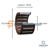 Conjunto de Rolos de Agulhas SKF K 5X8X10 TN