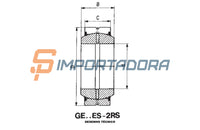 Rótula Radial IKO GE 100 ES-2RS