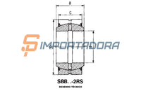 Rótula Radial IKO SBB 40-2RS