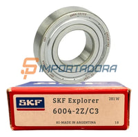 Rolamento Rígido de Esferas SKF 6004-2Z/C3