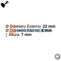 Rolamento Radial de Esferas SKF 608-2RSH