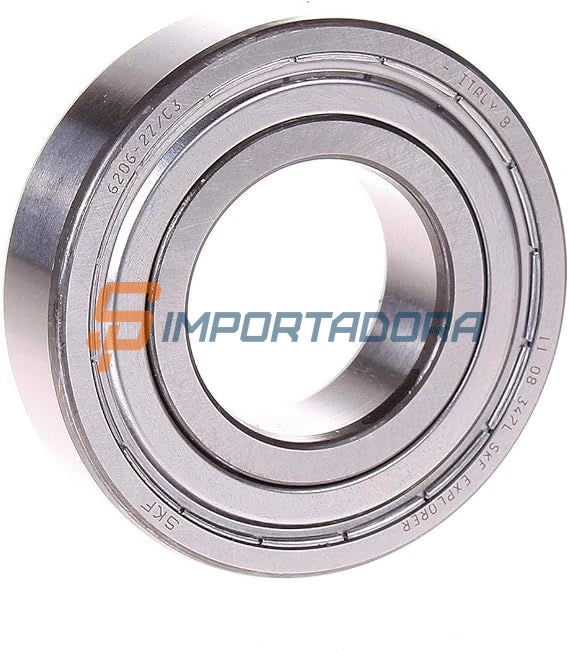 Rolamento Rígido de Esferas SKF 6206-2Z/C3