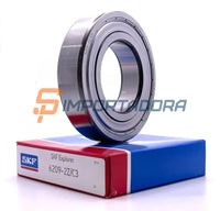 Rolamento Rígido de Esferas SKF 6209-2Z/C3