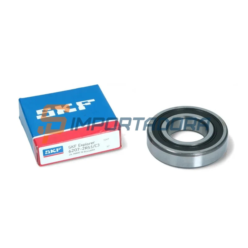 Rolamento Radial de Esferas SKF 6207-2RS1/C3