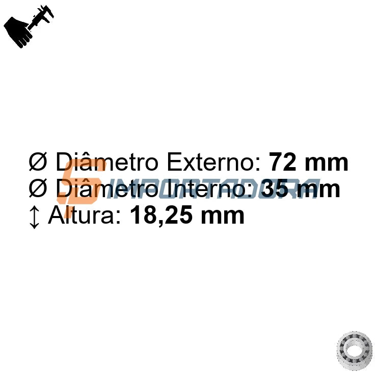 Rolamento Cônico SNR 30207A