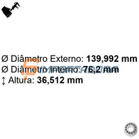 Rolamento Radial de Rolo Cônico TIMKEN 575/572X
