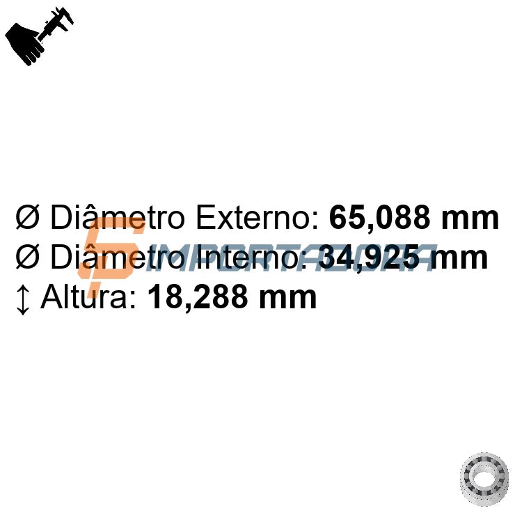 Rolamento de Rolos Cônicos TIMKEN LM48548/LM48510
