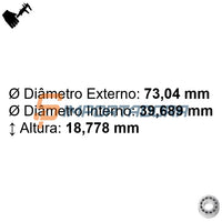 Rolamento Radial de Rolo Cônico TIMKEN U399/U360L