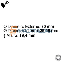 Rolamento Radial de Rolo Cônico TIMKEN U399A/U365L